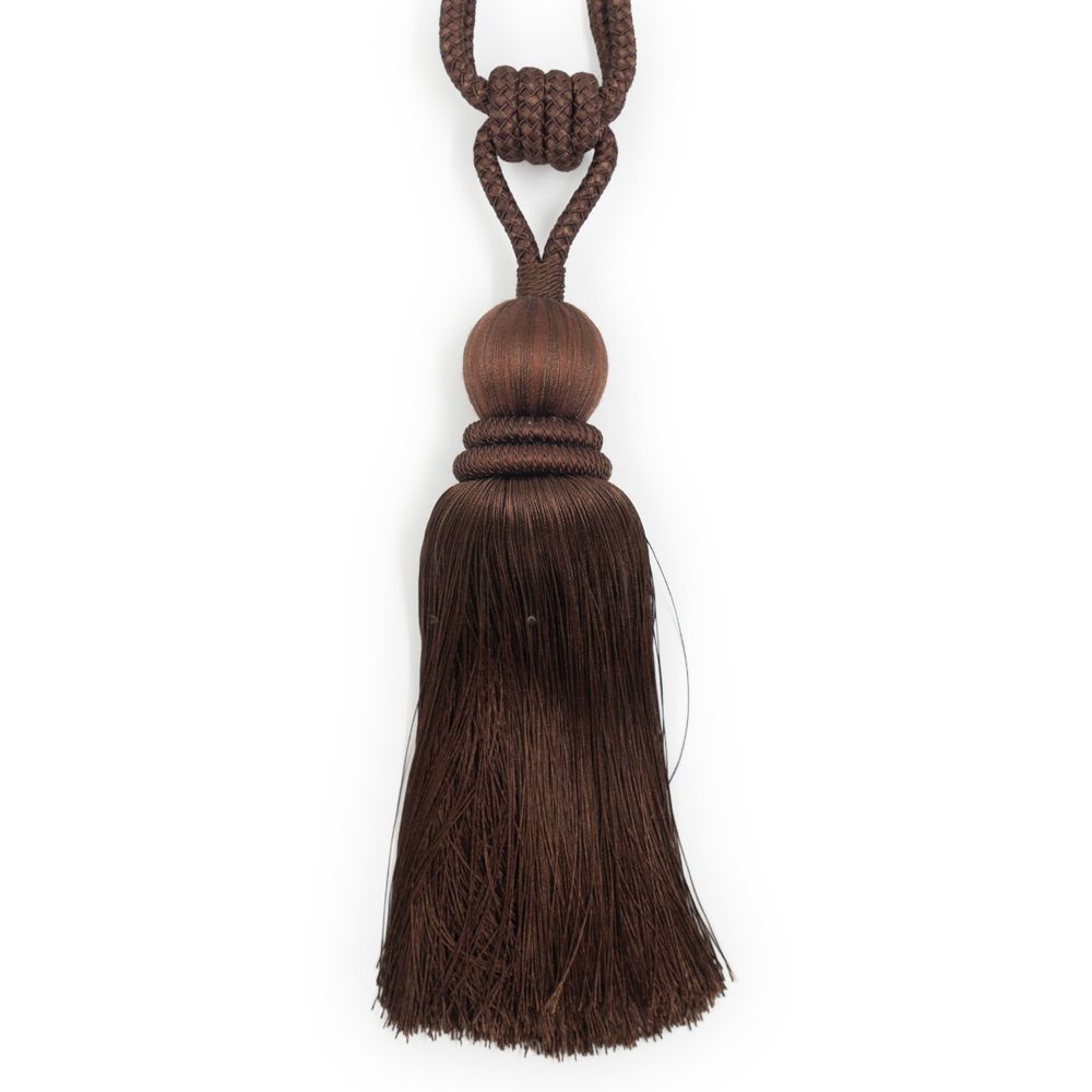 Кисти шторные 750.0 мм (общая) / 280.0 мм (кисть), 4 т.коричневый, 1 пара