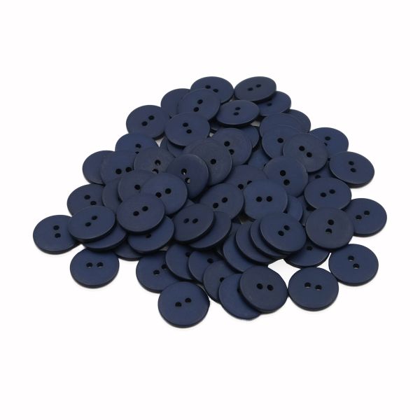 Пуговицы 2 прокола 28L, 18 мм, (Blue3 (синий3)) NE63, 72 шт