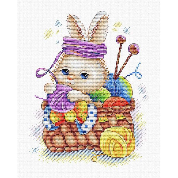 Набор для вышивания МП Студия Рукодельный кролик 16х21 см, М-651
