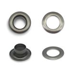 Люверсы металл ⌀_5.0 мм (внутр.), чер.никель, 100 шт, BIG