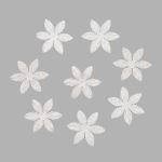 Лепестки бумажные с блестками "Ромашка", d 4,5 см, упак., 8 шт, серебряный
