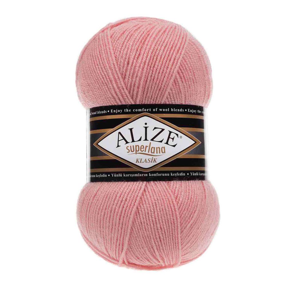 Пряжа Alize (Ализе) Superlana klasik / уп.5 мот. по 100 г, 280м, 363 нежная роза A