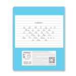 Тетрадь ученическая школьная пластик. прозр. обложкой 180 мкм. с трафарет. печатью, цвет.запечат.титул лист A5 24 л. на скобе 65 г/м², белизна 100% 15 шт линия, 01470 Мир знаний, Светоч Т193