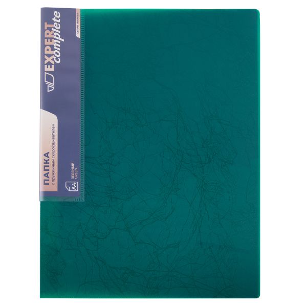 Папка пруж.скоросш. A4 700 мкм 20 мм, волокно, 6 шт, зеленый new EC210530037, Expert Complete