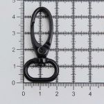 Карабин металл 15.0 мм (43х22 мм), черный лак, ГУ12849, 4 шт