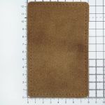 Заплатки пришивные из замши, прямоугольник 8х12,7см с перфорацией, 2 шт, 100% кожа, 32 кэмел, 59123