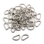 Полукольцо сварное металл внутр. 15 мм (внешн. 20х12 мм, ⌀2.5 мм), 50 шт, никель ГР, 6056