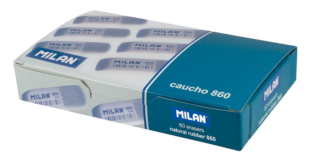 Ластик 860 скошенный комбинированный 4.7х1.4х0.7 см, 60 шт, для графита и чернил CCM860RA, Milan