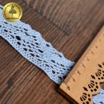 Кружево вязаное (тесьма) 30 мм / 10 метров, TBY-5234 цв.23 голубой, Kruzhevo