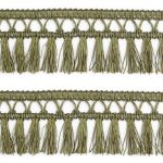 Бахрома отделочная 50.0 мм / 25 метров, кисти, а855 хаки