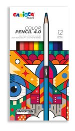 Карандаш цветной заточенный 12 цв, Carioca Plus 45201