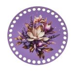 Набор донышек для вязания Матовый фанера ⌀15х0.4 см, 2 шт, 10 Лавандовая история, Love2art ДВ-02