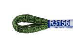 Мулине Gamma вискоза 100%, цв.R3156 зеленый-хаки, 12 мотков по 8 метров