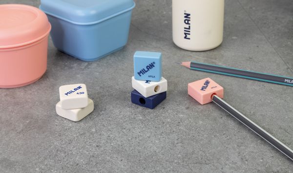 Точилка пластиковая Afila 1 отверстие 32 шт, ассорти 20140932, Milan