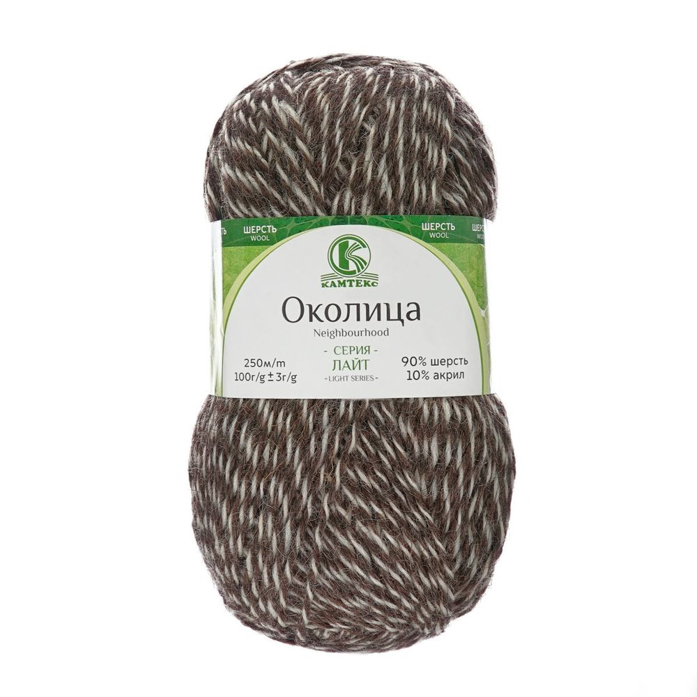 Пряжа Камтекс Околица / уп.5 мот. по 100 г, 250 м, 401 меланж 2