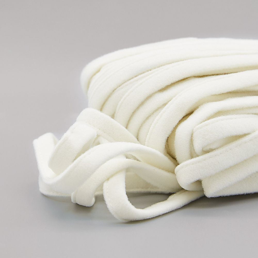 Лента тоннельная (чехол для косточек) 10х8 мм / 20 метров, Arta, 004 приглушенный белый