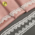 Кружево гипюр (плетёное) 15 мм 0098 цв.01 белый уп.27м, Kruzhevo