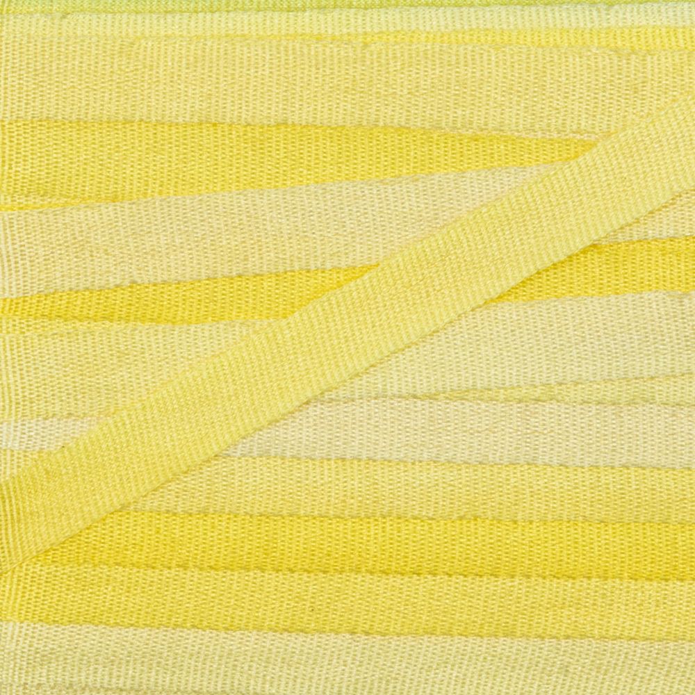 Лента (тесьма) шелковая 4.0 мм / 9.1±0.5 метров, M013 бл.желтый/св.желтый, Gamma SRM-4