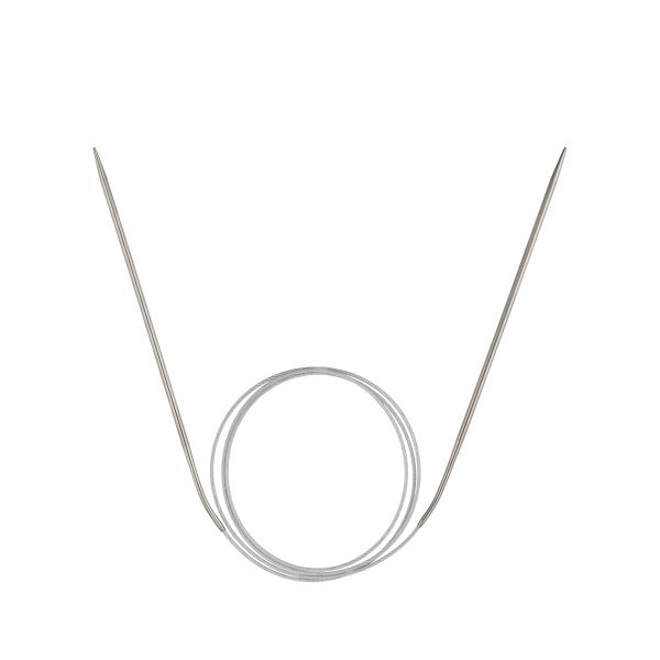 Спицы круговые сталь ⌀2.5 мм, 100 см, 1 шт, с металлической леской, Visantia VTS-1
