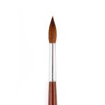 Кисть коза круглая 12 шт, длинная ручка, №08, Pentel ZBS5-08