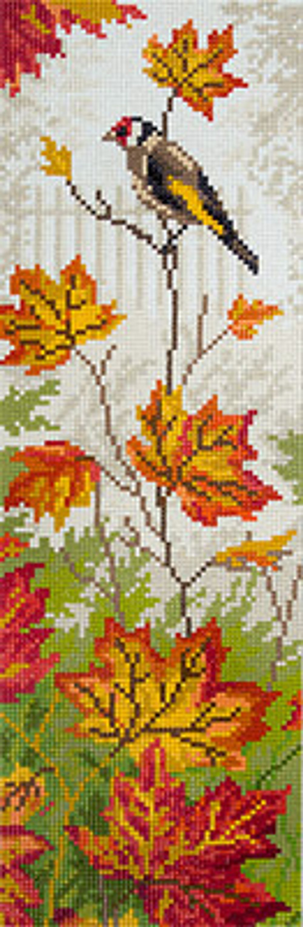 Алмазная (кристальная) мозаика Фрея, Осень, 43х14 см