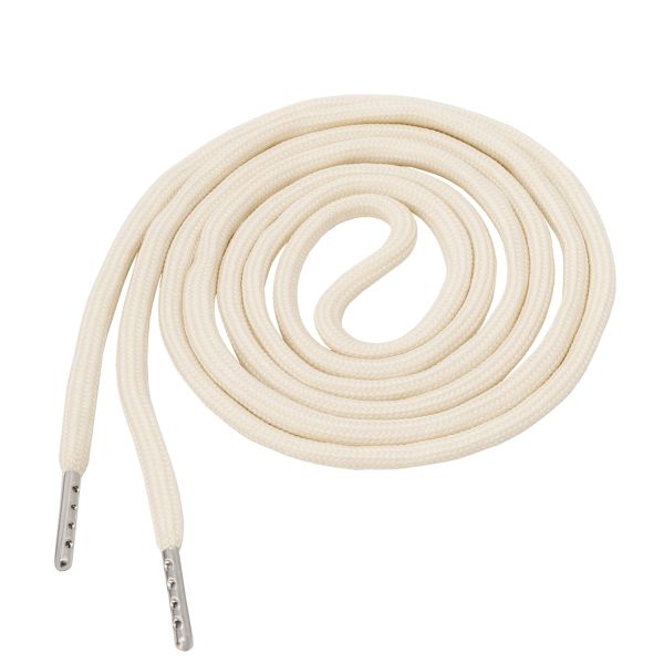 Шнурки круглые с металлическим наконечником ⌀5.0 мм / 130 см, 100 шт, 21 бежевый