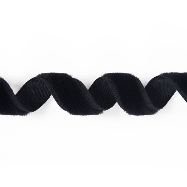Лента бархатная (тесьма) 9-11.0 мм / 10±0.5 метров, черный, Blitz С3574Г17