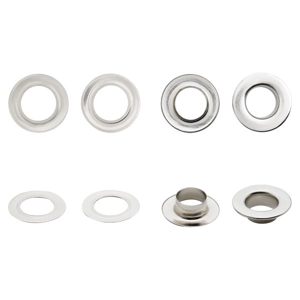 Люверсы металл ⌀13.0 мм (внутр.), h7 мм (внутр.), №28, металл, New Star, никель, уп≈1000 шт