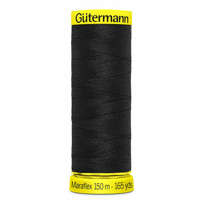 Нитки для трикотажа Gutermann Maraflex, 150м, _000 черный, 5 катушек