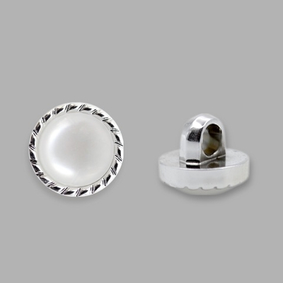 Пуговицы на ножке 16L, 9 мм, (Silver (серебристый)), 36 шт
