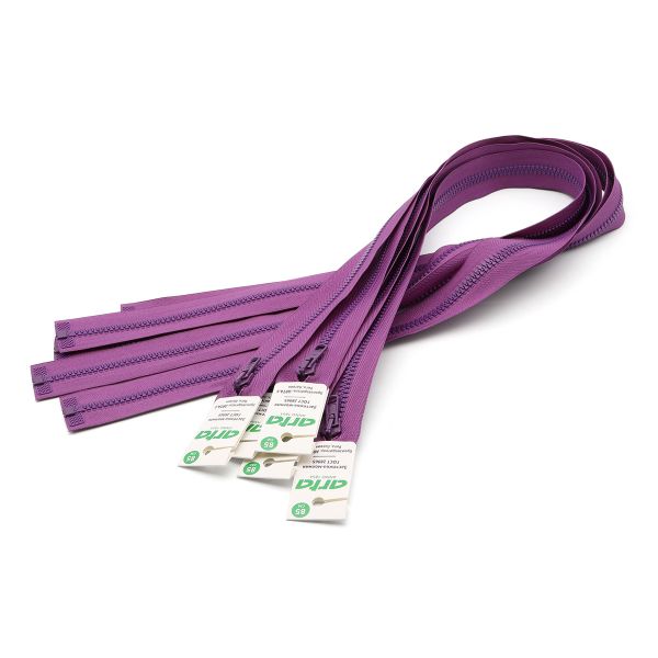 Молния трактор Arta Т6 (6 мм) 1 зам., разъем., 85 см, цв. 029 фиолетовый, 5 шт