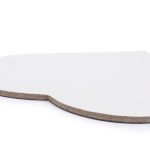 Холст грунтованный на картоне (набор на магните) 7.5х7.5 см, 280 г/м², 4 шт, сердце/heart мелкозернистый, Vista-Artista CMV-01