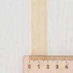 Лента бархатная (тесьма) 20.0 мм / 32.9±2 метров, 0081-1901, 28 сливочный