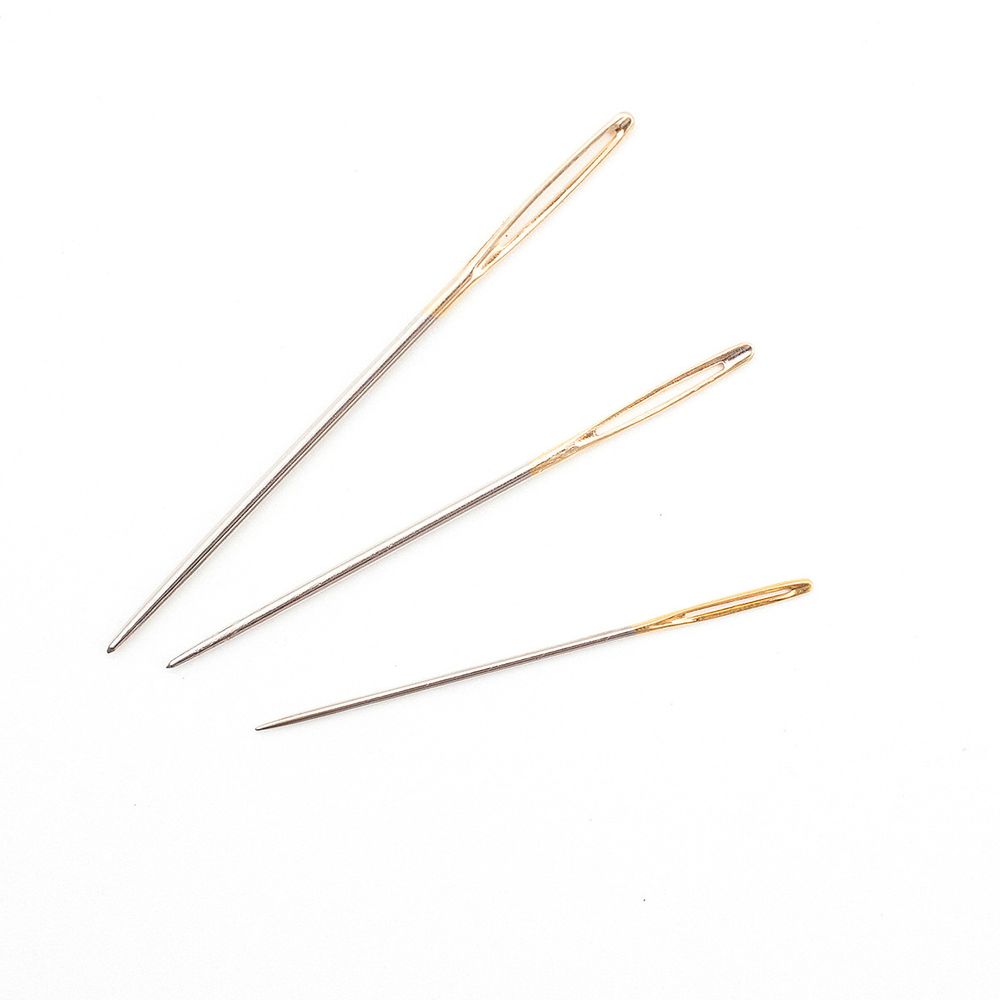 Иглы ручные для гобелена, золотое ушко №18-24, 6 шт, Pony