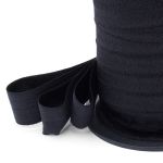 Резинка бельевая (окантовочная) блестящая 25.0 мм / 50 метров, черный