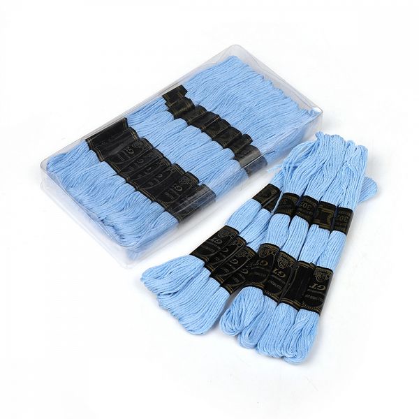 Мулине Ideal, цв.302 голубой, 24 мотка по 8 метров