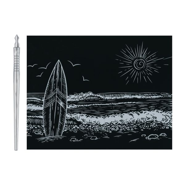 Набор для творчества Гравюра №64 Море, 20х25.5 см, Hobbius SGHK