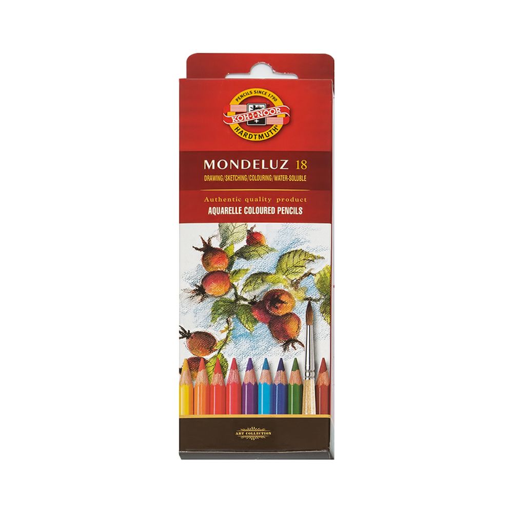 Карандаш акварельный KOH-I-NOOR в наборе 18 цв, цветные в коробке 3717018001KSRU