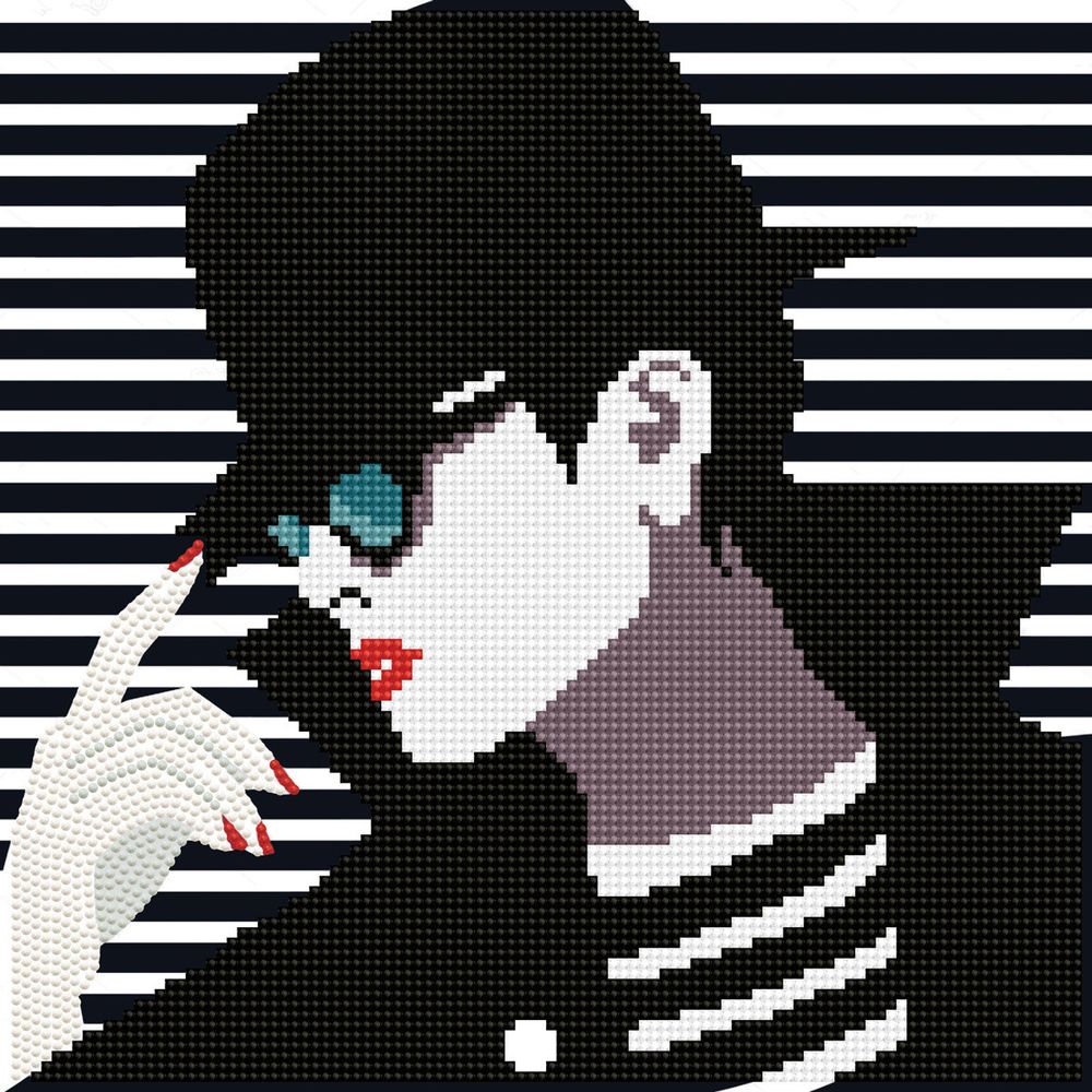 Алмазная (кристальная) мозаика Фрея, Шерше ля фам, 30х30 см