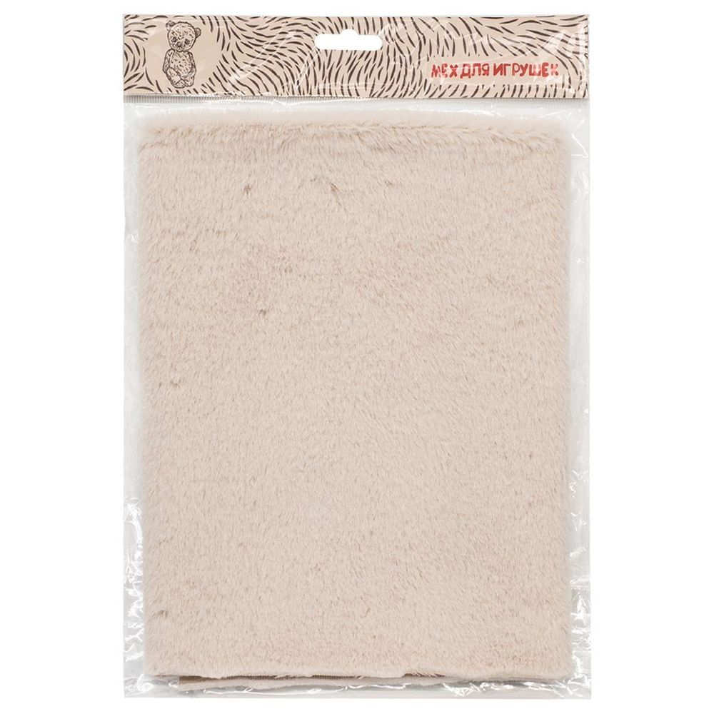 Мех "Кролик" ворс 8мм, 48 смх50 см, бежевый