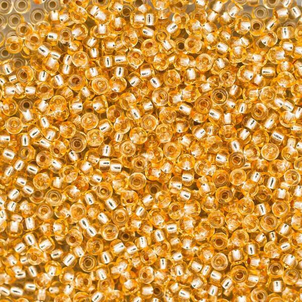 Бисер Preciosa прозрачный solgel, серебряный центр 10/0 (2.3 мм), 100 г (5х20 г), цв. 78182