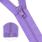 Молния трактор Arta Т6 (6 мм) 1 зам., разъем., 50 см, 086 св.сиреневый, 5 шт