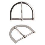 Пряжка ременная металл 50 мм металл, серебро (никель), MB-185