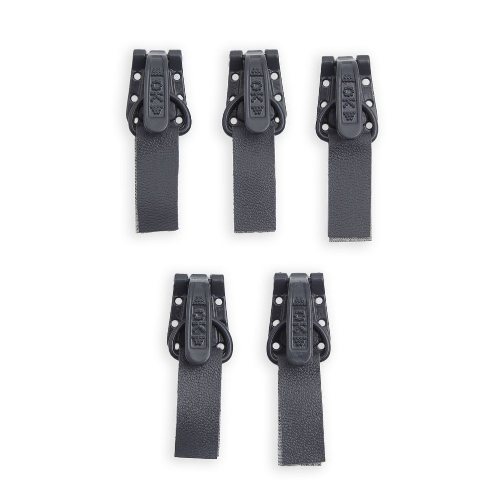 Крючок шубный PQ 45 мм, серый, PQ5208, 5 шт