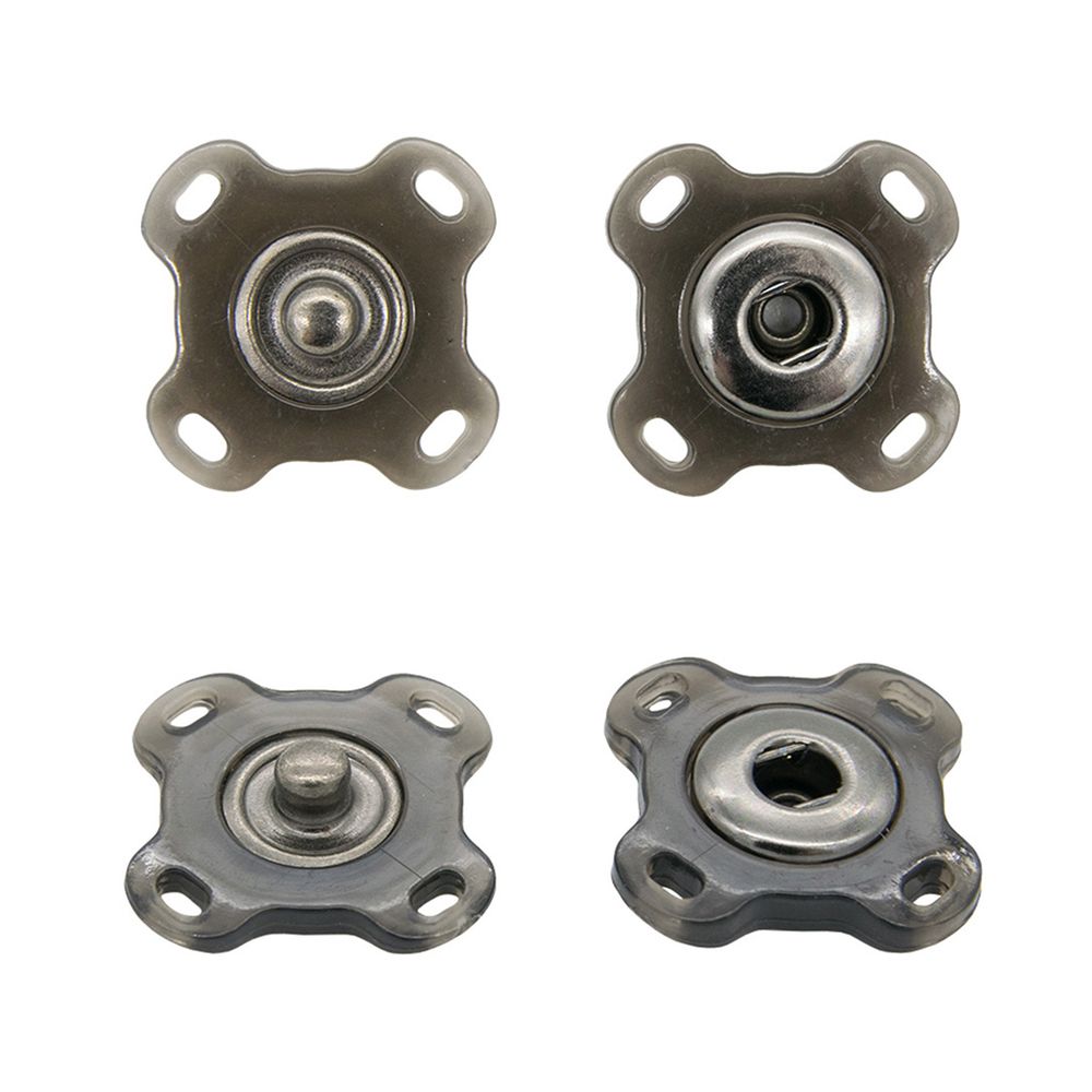 Кнопка пришивная металл ⌀21.0 мм, металл, black, 10 шт