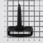 Карабин пластик 40 мм, черный, 50 шт