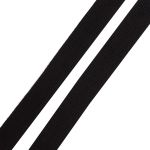 Стропа (ременная лента) 26 мм / 100 метров, [17.55 г/пог.м], матовая, имитация хлопка, 17 черный, 3Al357