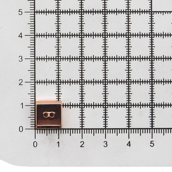 Наконечник пришивной 9 мм, кр.золото мет, 10 шт