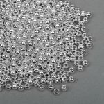 Бусины пластик ⌀4 мм, цв.серебро уп.50 г, Magic4Hobby