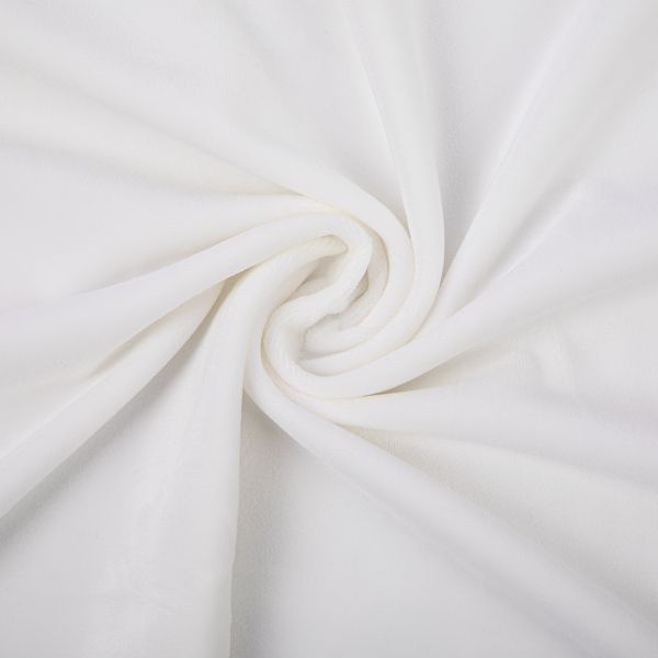 Микровелюр 312±5 г/м², 160 см / 5 метров, 002 тёплый белый, Gamma MCV